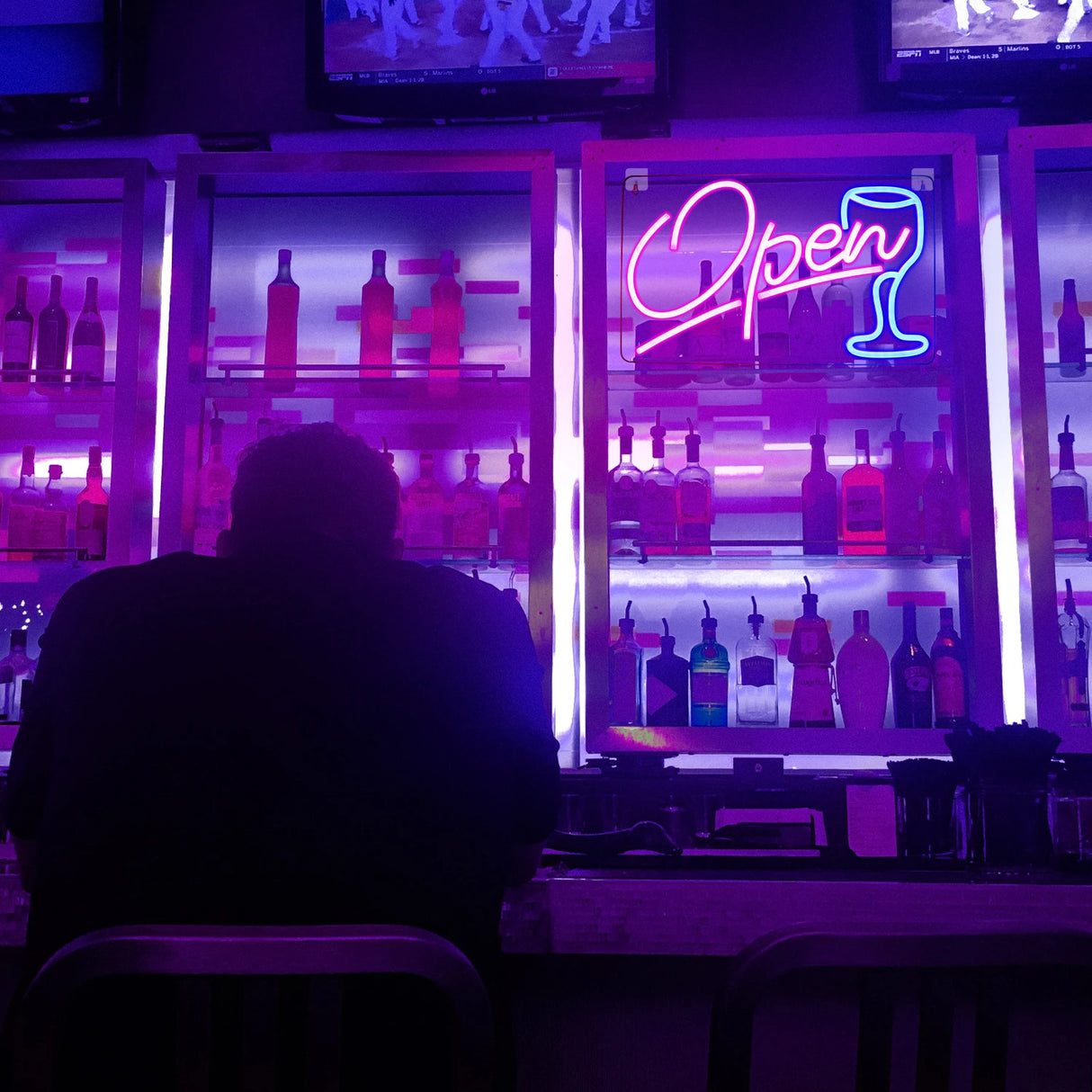 Bar／OPEN／Beer／Cheers／Cacktails　LEDネオンサイン（ネオン看板）