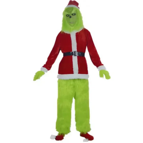 イベント・クリスマスグッズ｜アニメグリンチ風サンタコスプレセット(S～3XL)