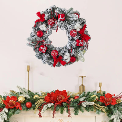 イベント・クリスマス装飾｜ゴールドクリスマスリース 玄関用デコレーション｜誉PRINTING