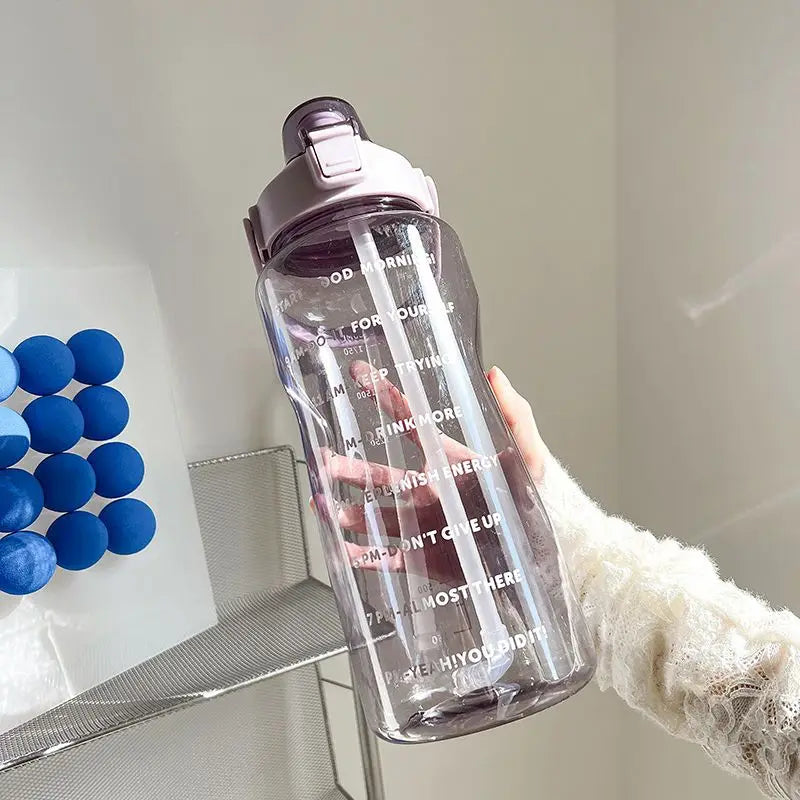 |イベント・ノベルティ用品 | 大容量2Lウォーターボトル ストロー付き| 2000ml