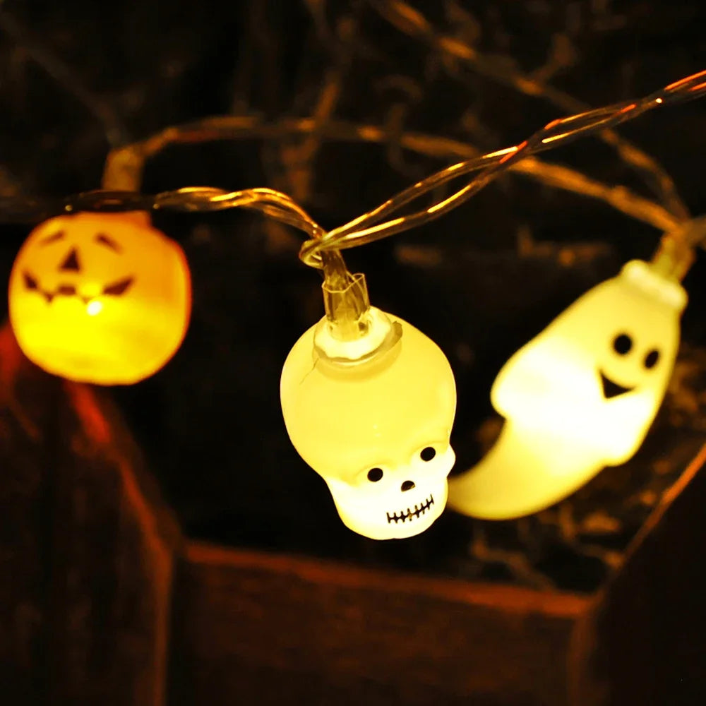 イベント・ハロウィン装飾｜防水LEDストリングライト10個セット