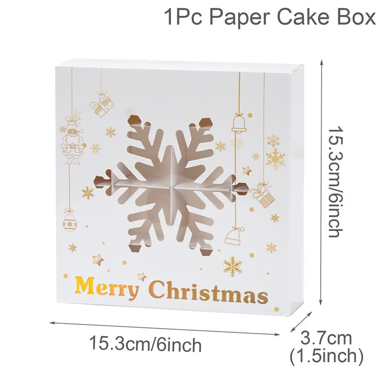 イベント・クリスマス装飾｜紙製クリスマス柄ギフトボックス