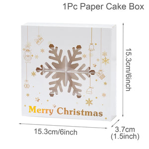 イベント・クリスマス装飾｜紙製クリスマス柄ギフトボックス