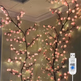 イベント・クリスマス装飾｜ LED桜の花型USB接続ライト(1.9M)