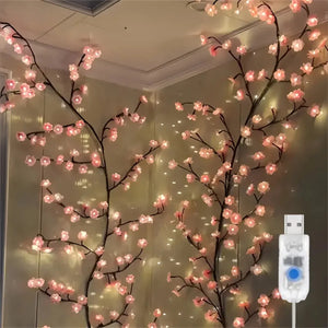 イベント・クリスマス装飾｜ LED桜の花型USB接続ライト(1.9M)