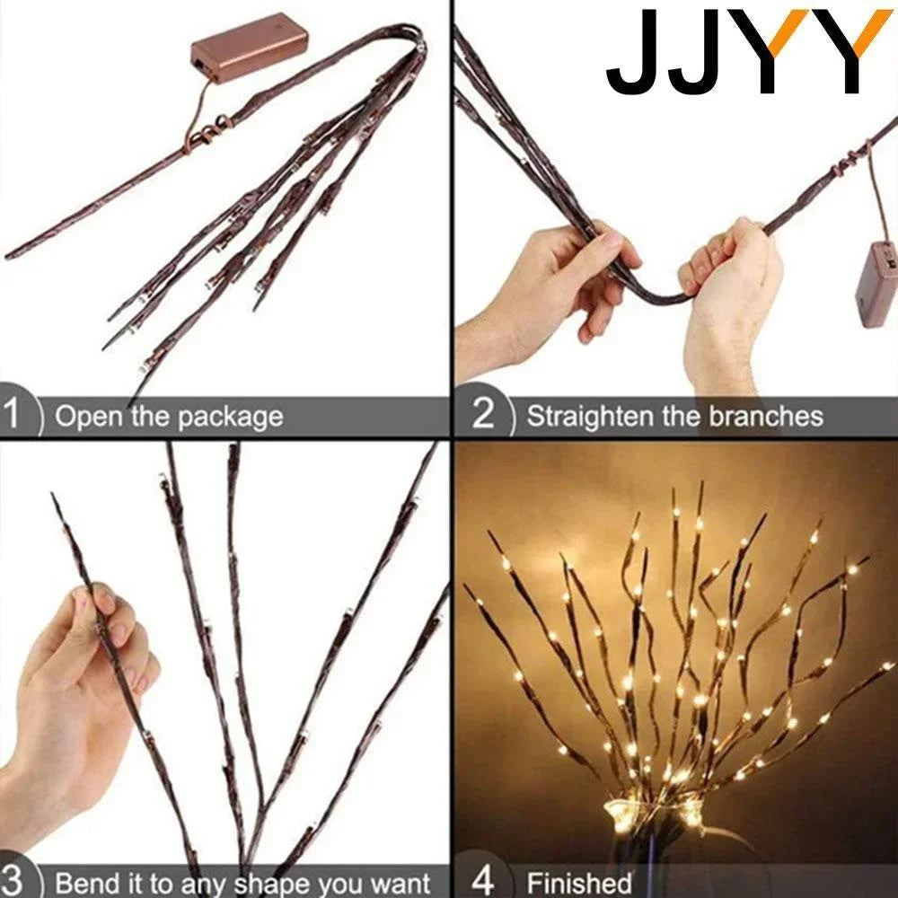 イベント・パーティー装飾｜LEDツリーブランチライト電池式 (高さ64cm)