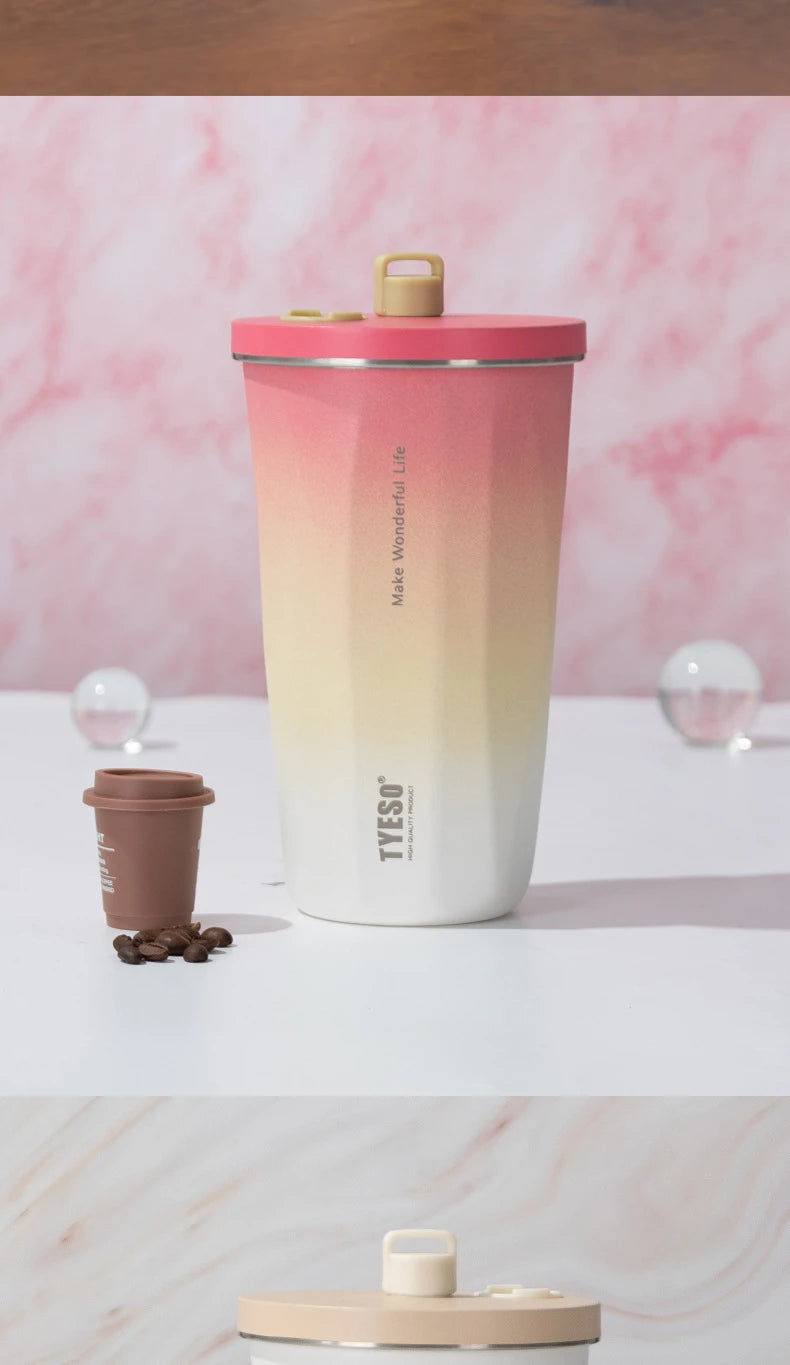 |イベント・ノベルティ用品 |  真空断熱ステンレス製 ストロー付きボトル | 600ml