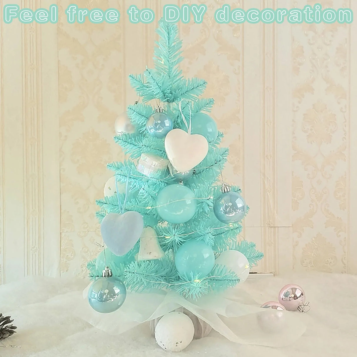 イベント・クリスマス装飾｜ピンク45cm卓上クリスマスツリー