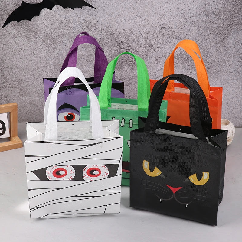 イベント・ハロウィングッズ｜不織布お菓子トートバッグセット