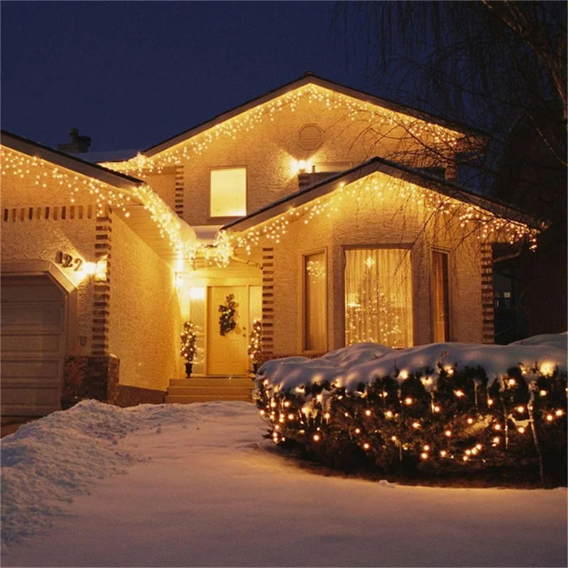 イベント・クリスマス装飾｜屋外用LEDストリングライト(幅4m)