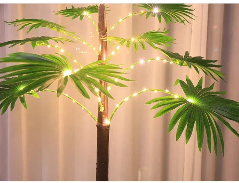 イベント装飾・インテリア｜ヤシの木デザインLEDテーブルランプ 55CM