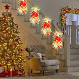 LED付きクリスマススワッグリースデコレーション