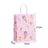 |ノベルティ用品 | アイスクリーム柄ギフトバッグ| W15×H21×D8
