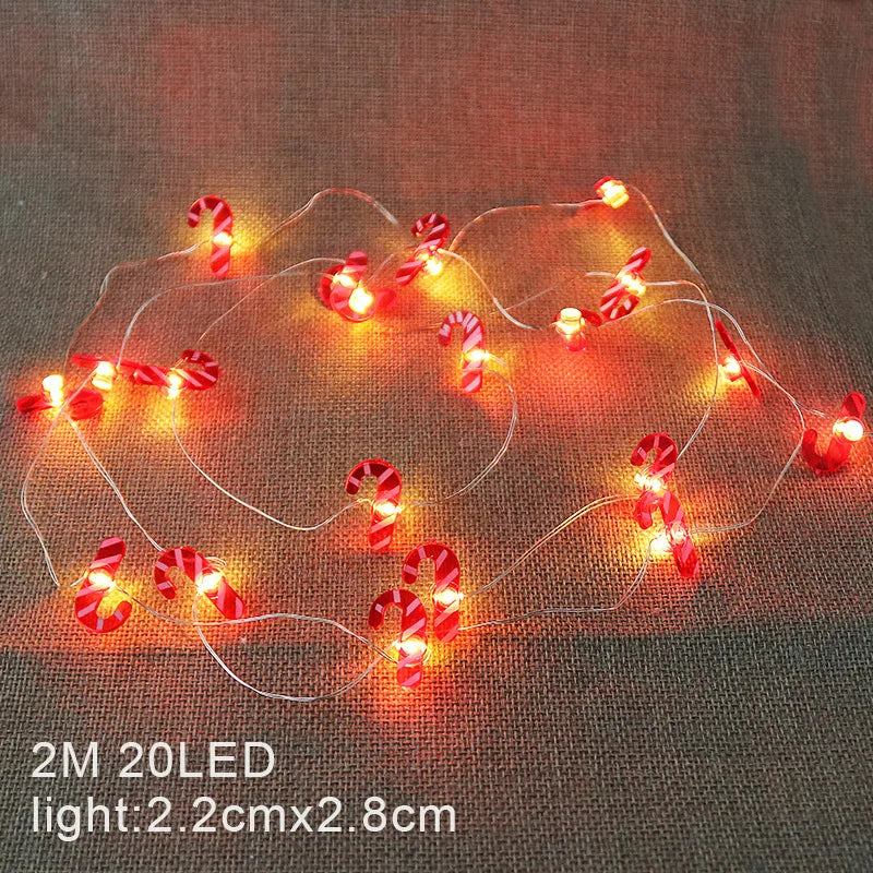 イベント・クリスマス装飾｜LEDクリスマス柄ライト(2M)