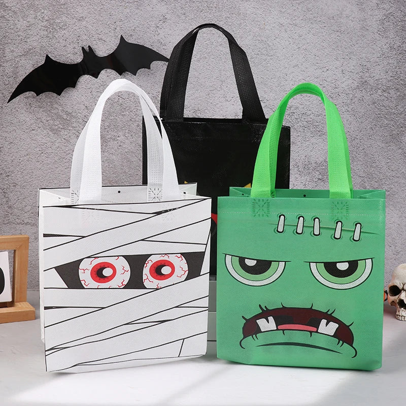 イベント・ハロウィングッズ｜不織布お菓子トートバッグセット