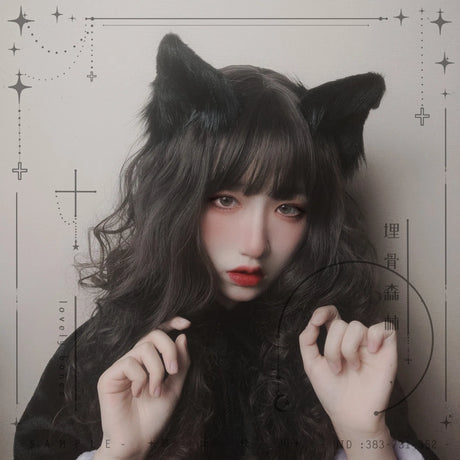 イベント・ハロウィングッズ｜猫耳ロリータ ヘアアクセサリー