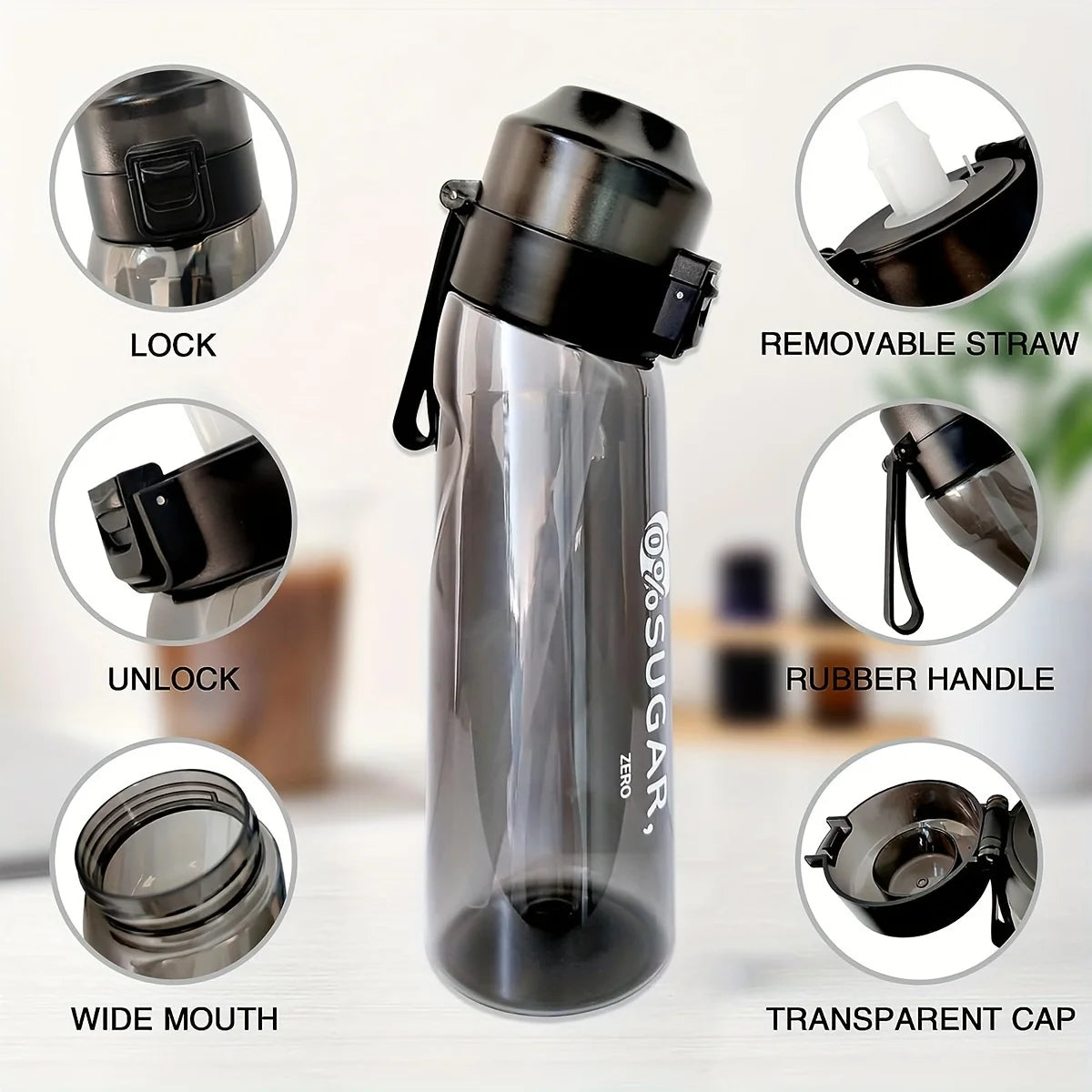 |イベント・ノベルティ用品 | 7種フレーバー付きスポーツウォーターボトル | 650ml