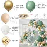 【バルーン装飾】マカロンカラー＆ゴールドバルーンセット（76個～235個入）