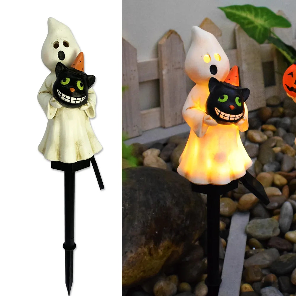 イベント・ハロウィングッズ｜ソーラーハロウィンゴーストライト 屋外用防水デコレーション