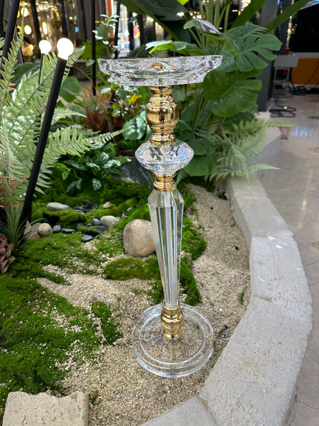 結婚式・インテリア装飾｜高さ48cmアクリル製ゴールド＆シルバー花瓶
