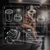 |イベント・ノベルティ用品 | 3層構造プロテインシェイカーボトル |500ml