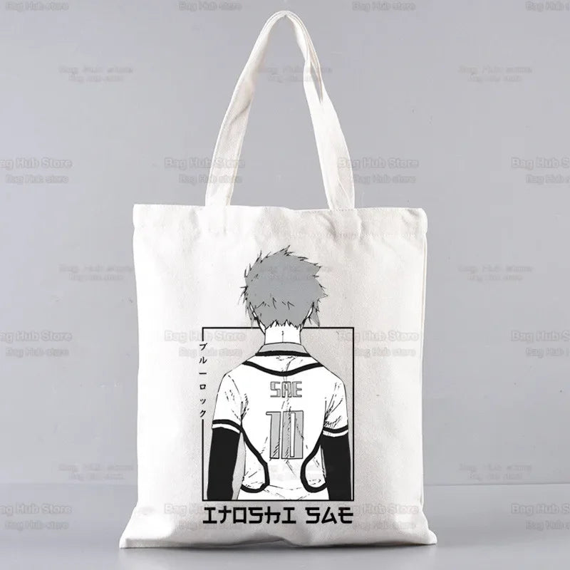 |ノベルティ用品 | ブルーロック柄プリント トートバッグ | 34×38c