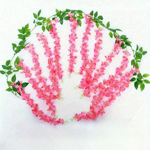 プラスチック製人工ラベンダーガーランド