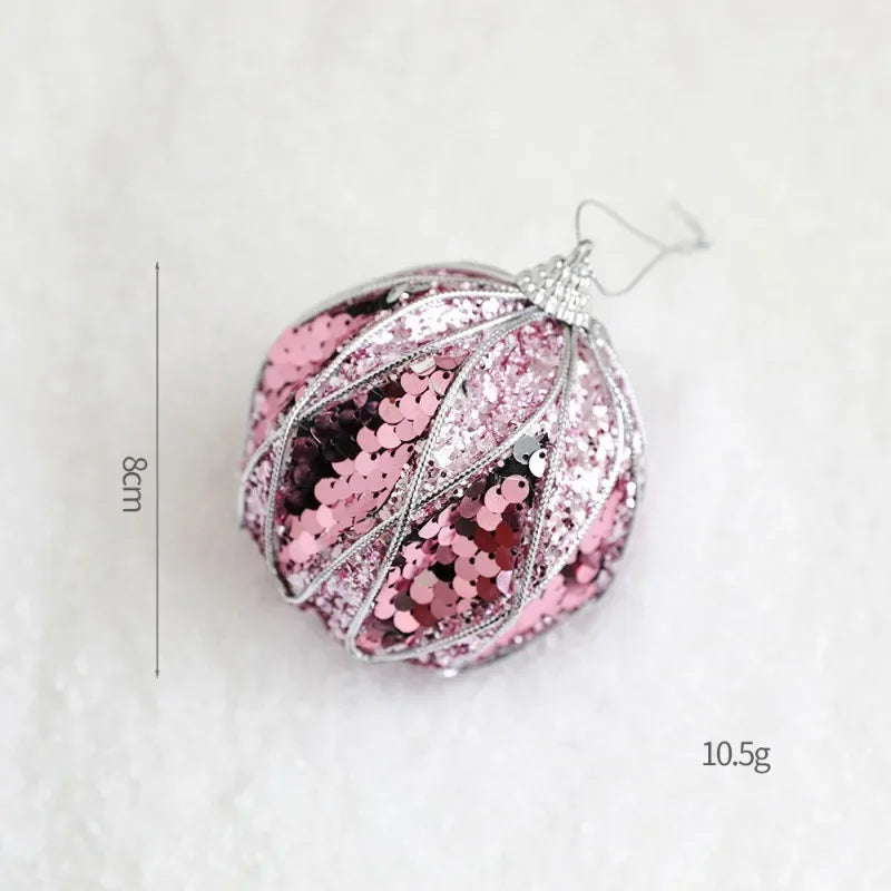 イベント・クリスマス装飾｜ピンクフォームボール6個セット
