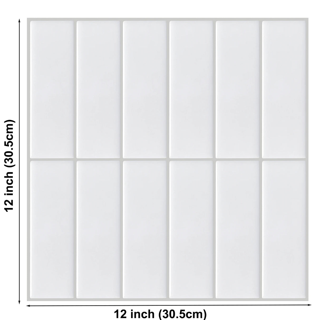 【DIY用】レンガ型天然石風ステッカー 30.5×30.5㎝(1pcs)