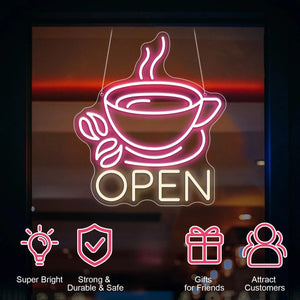 コーヒーカップLEDネオンサイン（ネオン看板）