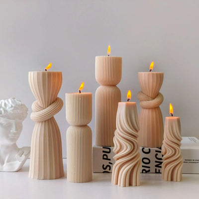 クラフト・DIY用｜ハンドメイドキャンドル用 モダンなシリンダー型｜誉PRINTING