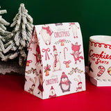 イベント・クリスマス装飾｜クリスマス柄紙製ギフトバッグセット(5/10個入)