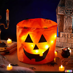 イベント・ハロウィングッズ｜LEDライト付きパンプキンバッグ