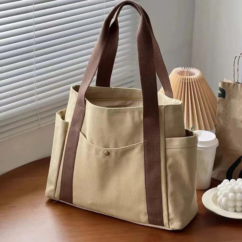 |ノベルティ用品 | ファスナー付きキャンバストートバッグ