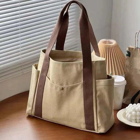 |ノベルティ用品 | ファスナー付きキャンバストートバッグ