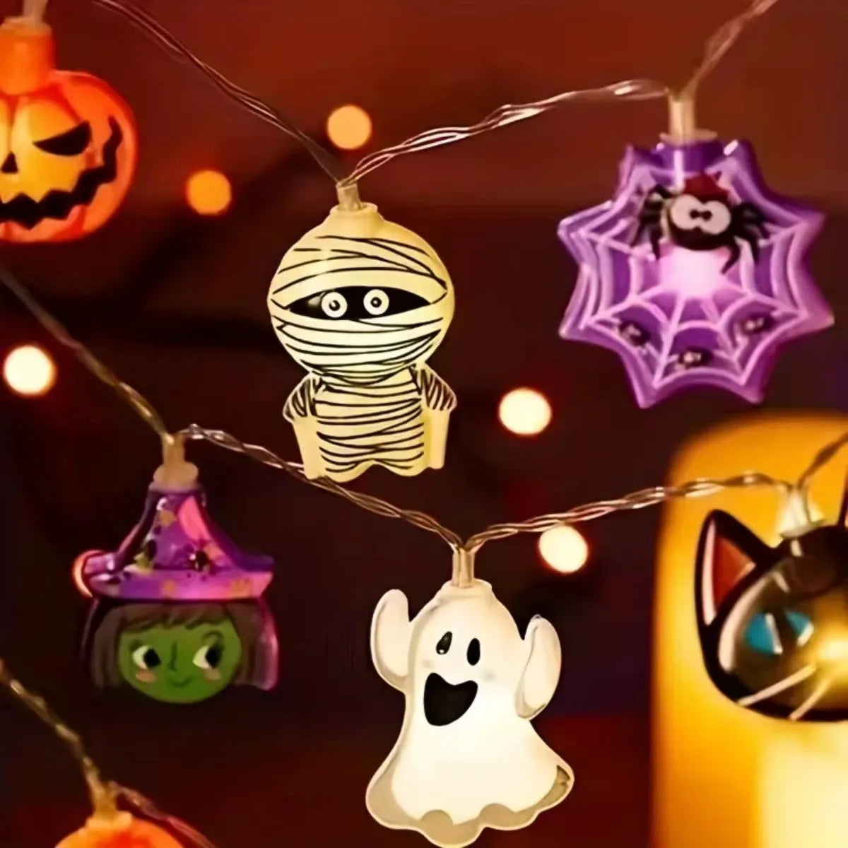 イベント・ハロウィン装飾｜電池式LEDストリングライト