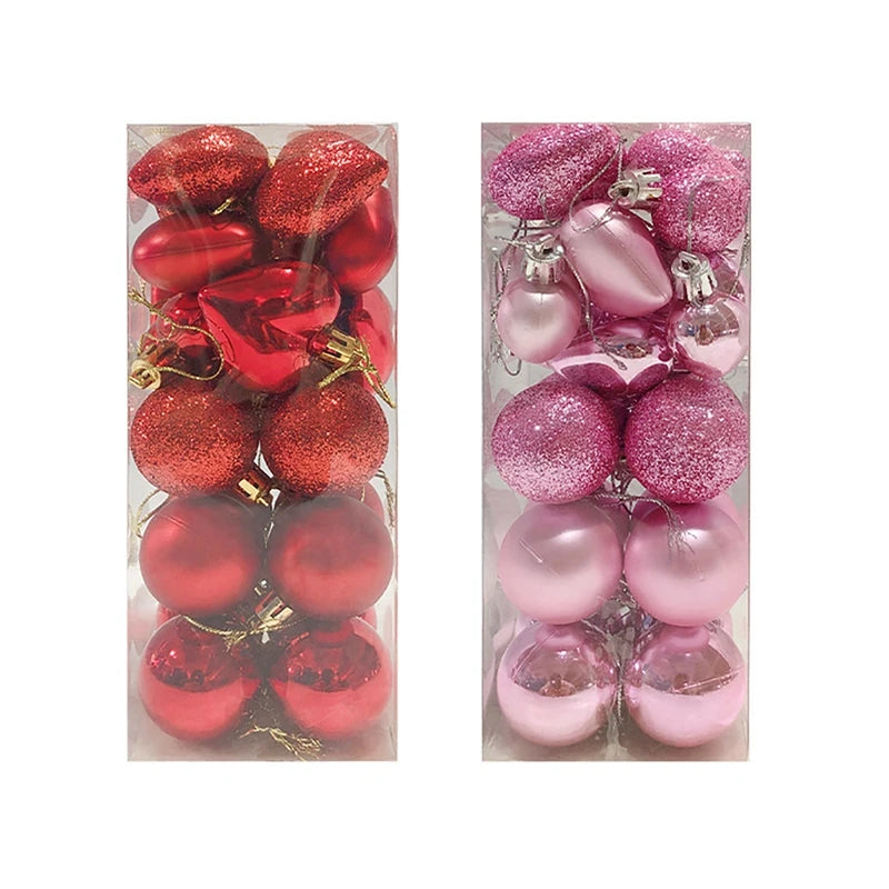 イベント・クリスマス装飾｜ハート型デコレーションオーナメント27個セット