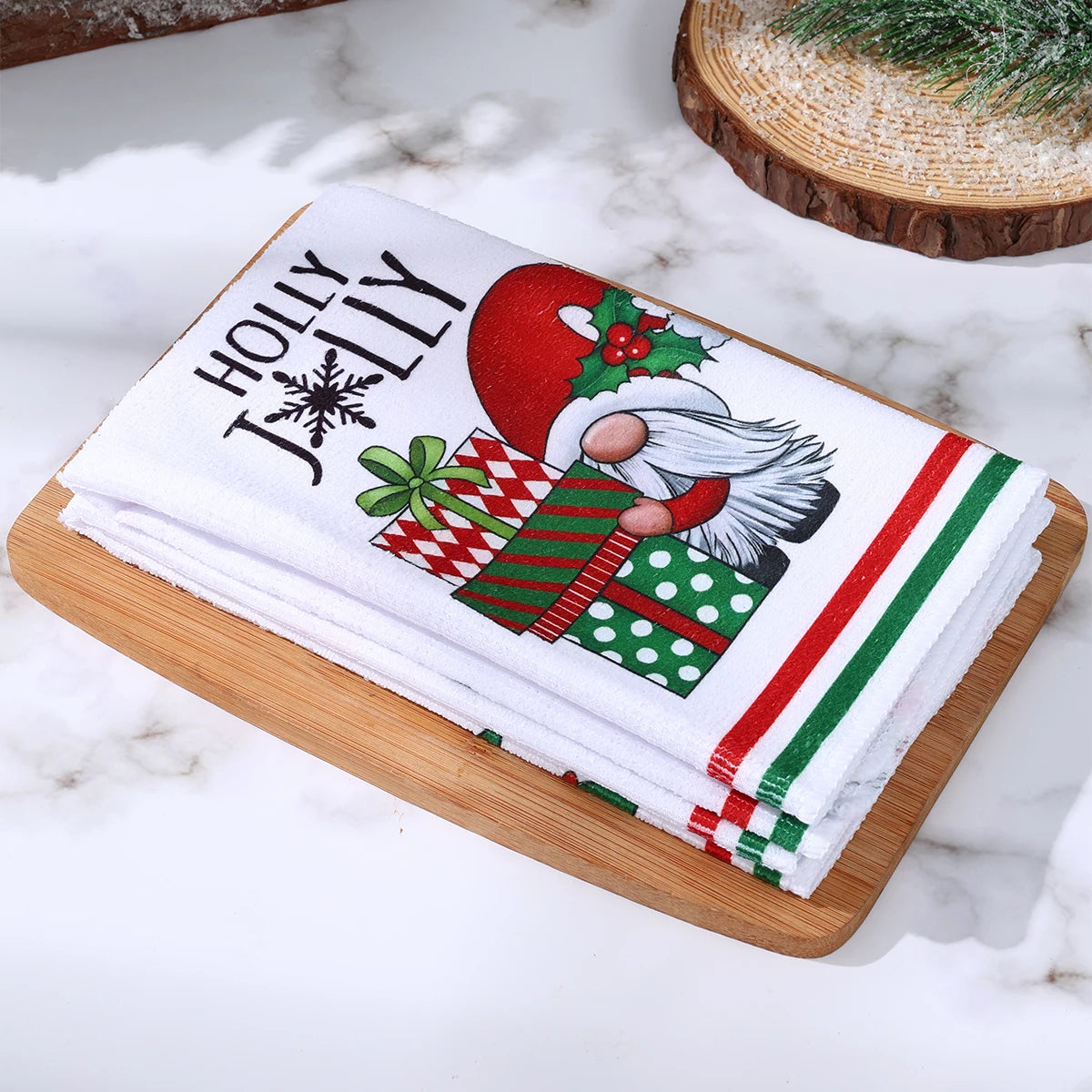 イベント・クリスマスグッズ｜クリスマス柄キッチンタオルセット(1枚/２枚)