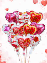 ロマンチックバレンタインハートバルーン10個セット