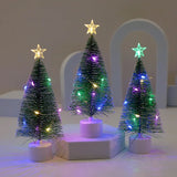 LEDライト付きミニクリスマスツリー 卓上装飾