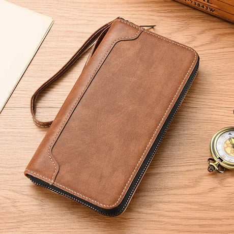 |イベント・ノベルティ用品 | ヴィンテージ クレイジーホースレザー メンズクラッチ |20×10.5cm