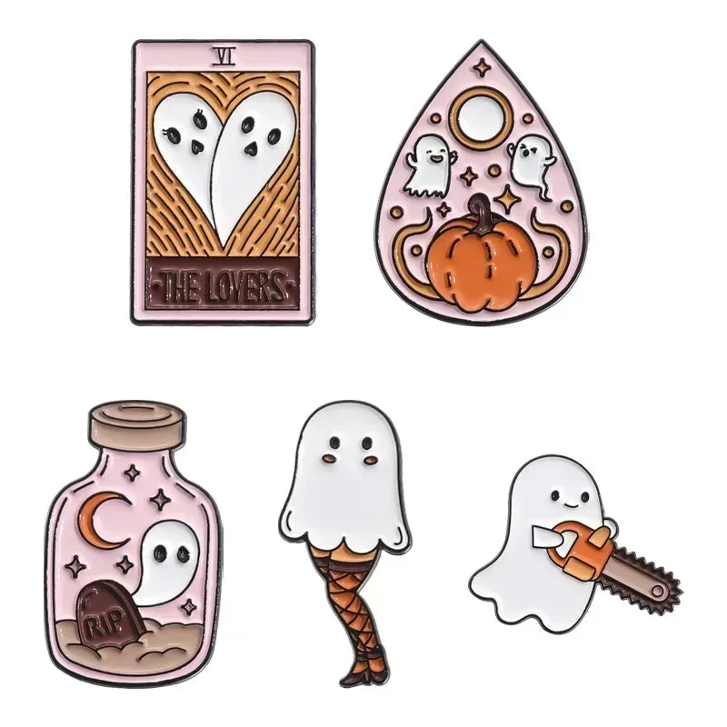 イベント・ハロウィングッズ｜ゴシックエナメルピンブローチ