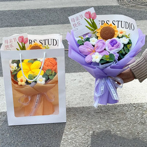 手作りかぎ針編みの花束 母の日ギフト