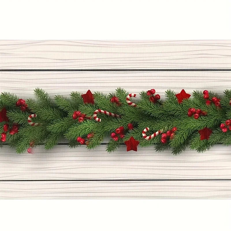 イベント・クリスマス装飾｜リネンプレースマット4枚セット
