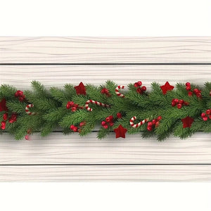 イベント・クリスマス装飾｜リネンプレースマット4枚セット