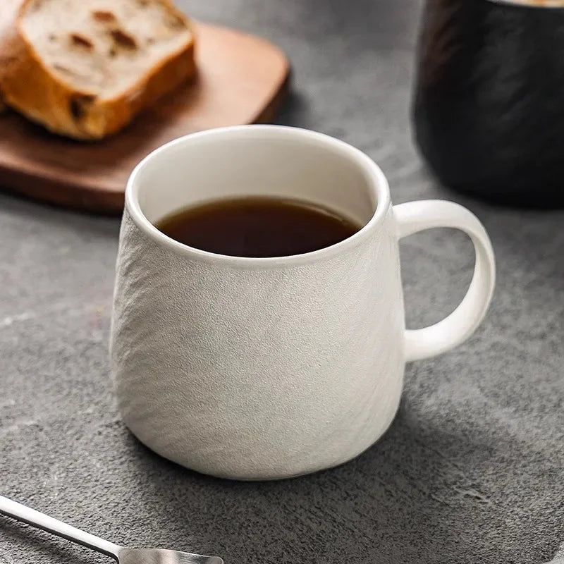 |イベント・ノベルティ用品 |電子レンジ対応セラミックマグカップ 黒白| 550ml