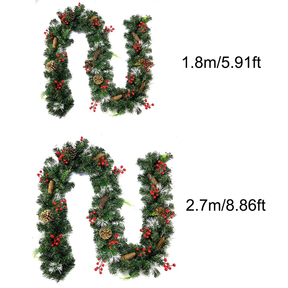 イベント・クリスマス装飾｜蝶結び付きクリスマスガーランド
