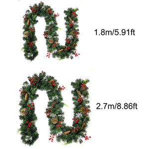 イベント・クリスマス装飾｜蝶結び付きクリスマスガーランド