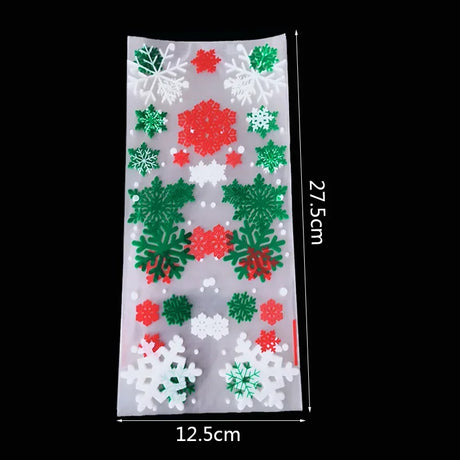 イベント・クリスマス装飾｜ギフト用 ビニール製バッグ (50枚セット)