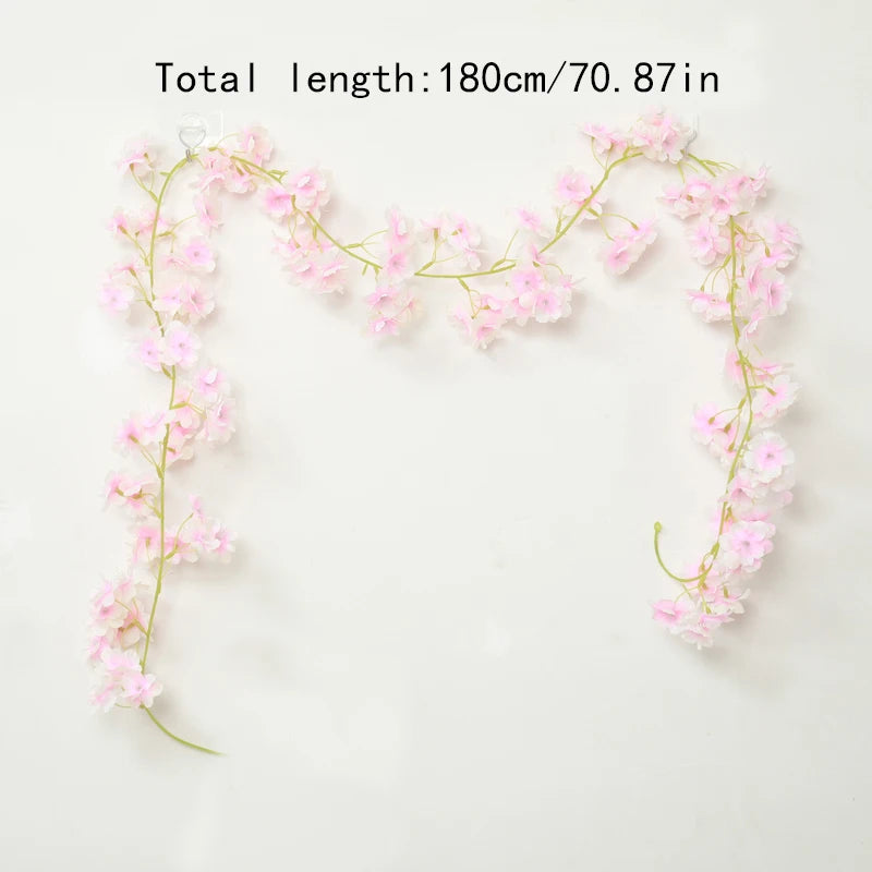 パーティー・インテリア装飾｜造花 桜ガーランド（1.8M）